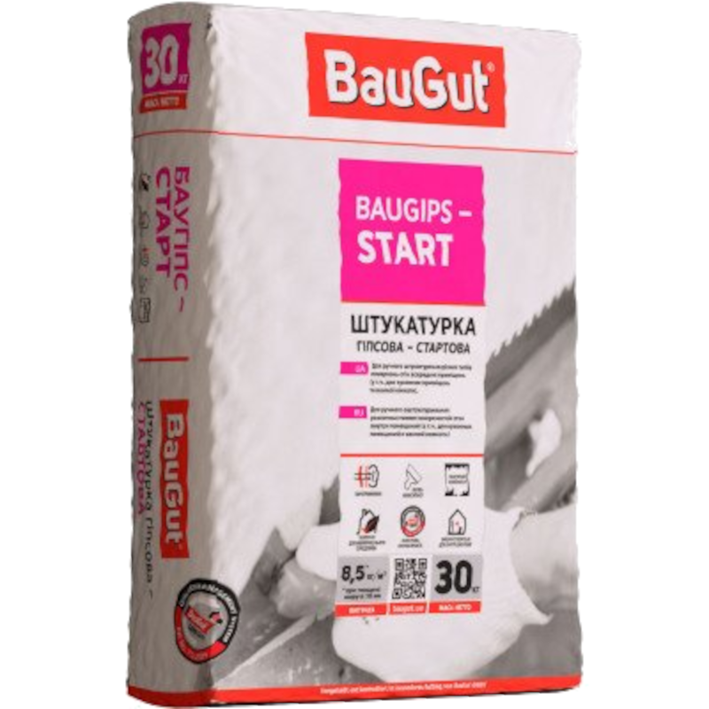 Штукатурка BAUGUT Baugips-START (2290316066014), 30 кг